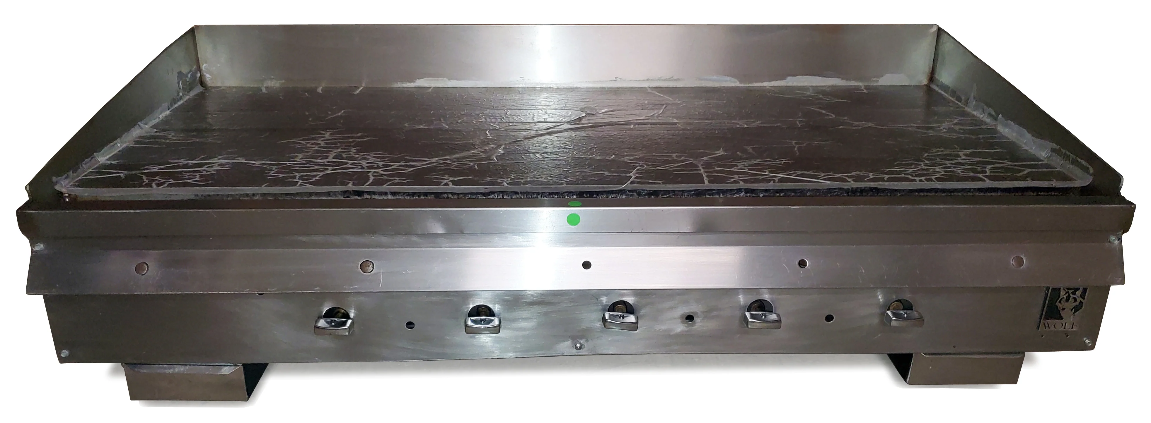Used Restaurant Equipment - Wolf AGM60-101 Countertop Heavy Duty Natural Gas Griddle w/ 1" Plate & 5 Manual Controls 60" - 135,000 BTU