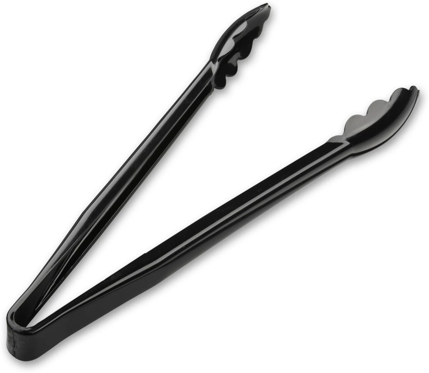 Carlisle 471203 Carly 1-Piece Plastic Scalloped Utility Tongs 12" - Black - Image 11