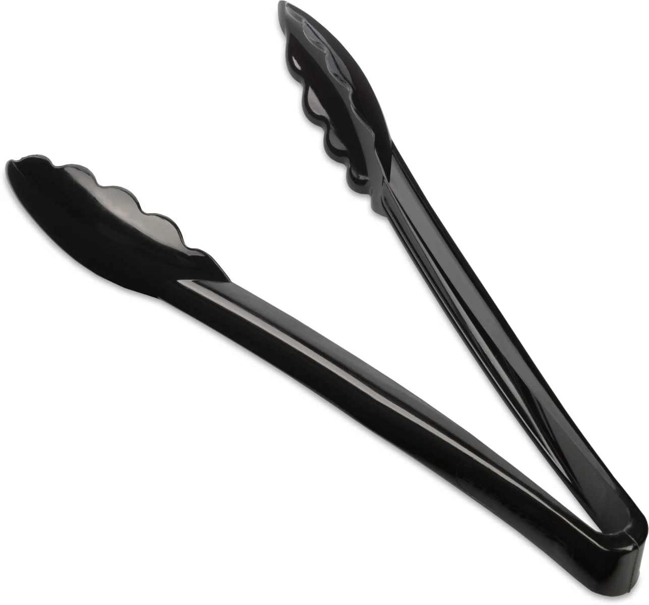 Carlisle 470903 Carly 1-Piece Plastic Scalloped Utility Tongs 9" - Black - Image 9