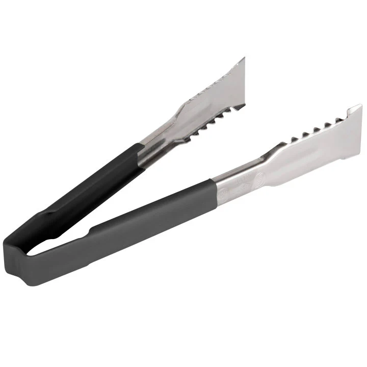 Vollrath 4790920 Jacob's Pride 1-Piece Stainless Steel VersaGrip Tongs with Color-Coded Kool-Touch Handle 9-1/2" - Black - Image 2