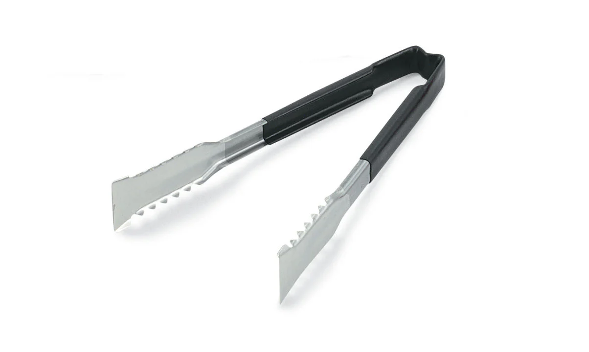 Vollrath 4790920 Jacob's Pride 1-Piece Stainless Steel VersaGrip Tongs with Color-Coded Kool-Touch Handle 9-1/2" - Black - Image 3