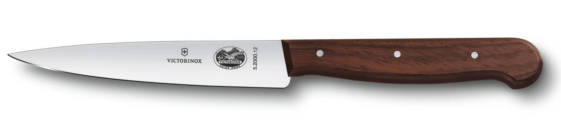 Victorinox 5.2000.12 Utility / Vegetable Paring Knife with Spear Point Blade and Rosewood Handle 4-3/4"