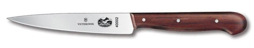 Victorinox 5.2000.12 Utility / Vegetable Paring Knife with Spear Point Blade and Rosewood Handle 4-3/4" - Image 2