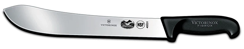 Victorinox 5.7403.31 Butcher Knife with Black Fibrox Handle 12"