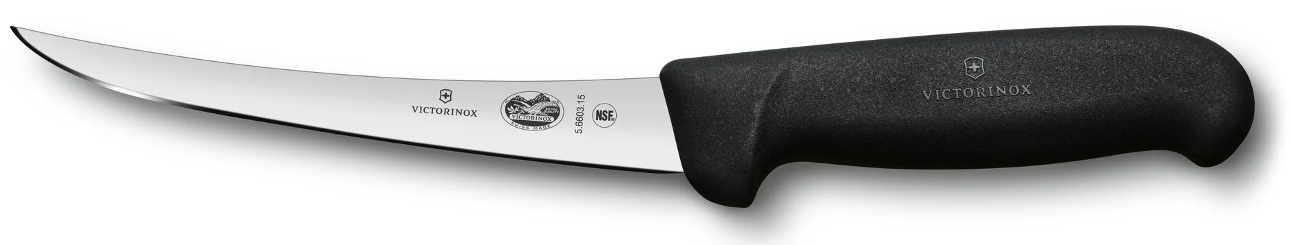 Victorinox 5.6403.15-X4 Narrow Stiff Boning Knife with Black Fibrox Handle 6"