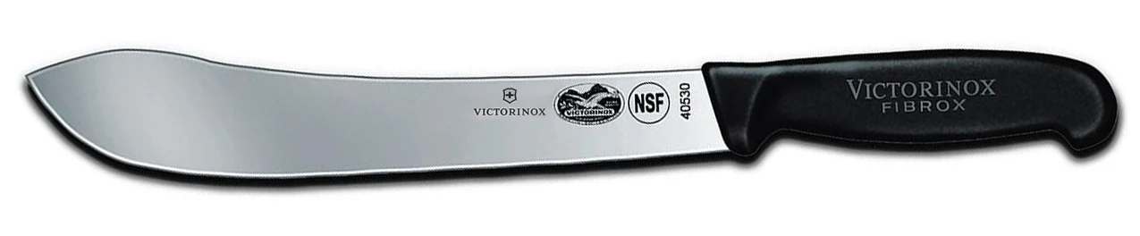 Victorinox 5.7403.25-X5 Butcher Knife with Black Fibrox Handle 10"