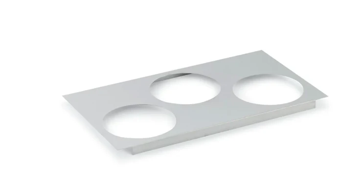 Vollrath 19188 Adaptor Plate, (3) 8 3/8" Holes, Stainless Steel