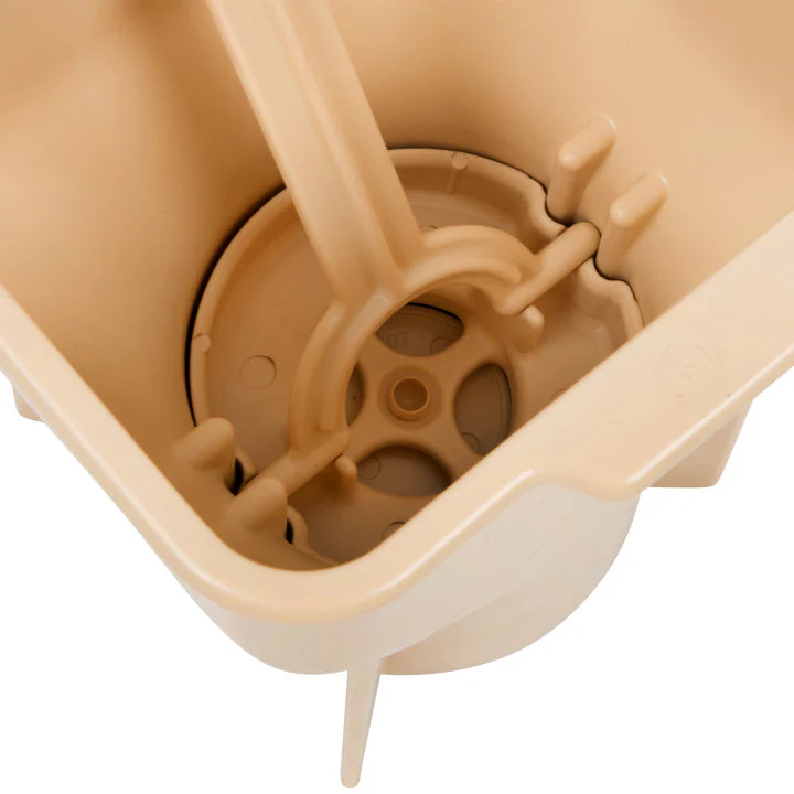 Vollrath 2803-18 Traex Batter Boss Plastic Portion Control Pancake / Waffle Batter Dispenser with Legs 48 oz. - Almond - Image 3