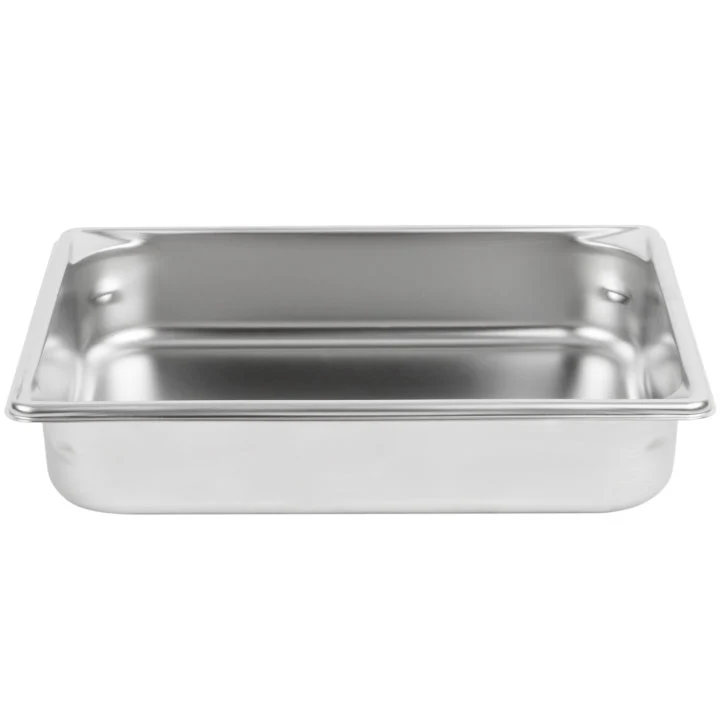 Vollrath 30222 Super Pan V Anti-Jam Stainless Steel Steam Table Food Pan 2-1/2" Deep - 1/2 Size