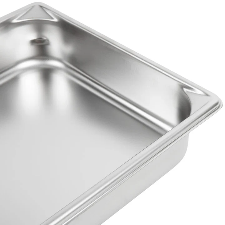 Vollrath 30222 Super Pan V Anti-Jam Stainless Steel Steam Table Food Pan 2-1/2" Deep - 1/2 Size - Image 5