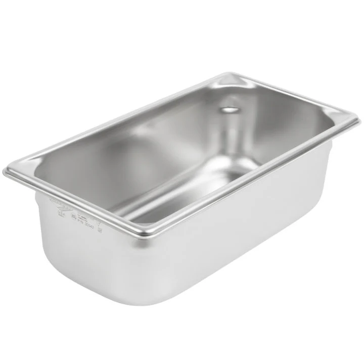 Vollrath 30342 Super Pan V Anti-Jam Stainless Steel Steam Table Food Pan 4" Deep - 1/3 Size - Image 5