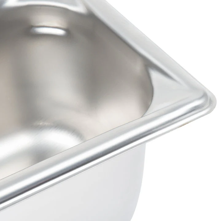 Vollrath 30542 Super Pan V Anti-Jam Stainless Steel Steam Table Food Pan 4" Deep - 1/2 Size Long - Image 3
