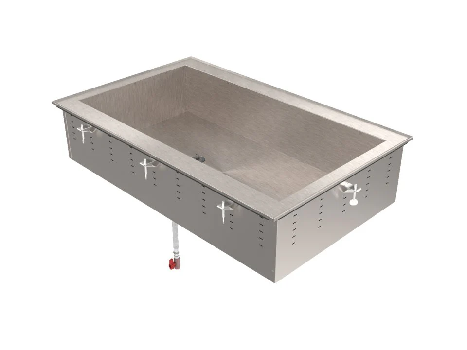Vollrath 36450 Drop-In 2 Pan Ice-Cooled Cold Food Well