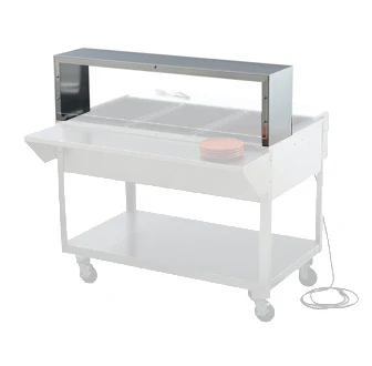 Vollrath 38045 ServeWell 5 Well Food Table Single Deck Overshelf 76" - Image 3