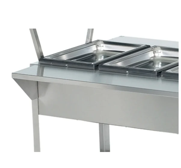 Vollrath 38094 61 1/4" Customer Side Plate Rest - 61 1/4" x 8" x 1", Stainless