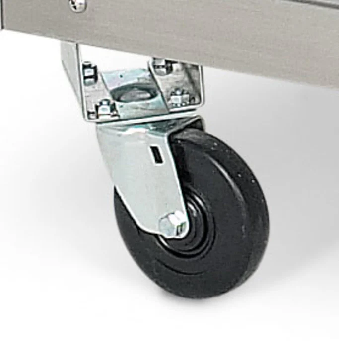 Vollrath 38099 ServeWell Swivel Plate Caster Set 4" - for Food Tables and Utility Tables - 4/set (2 w/ Brakes) - Image 3