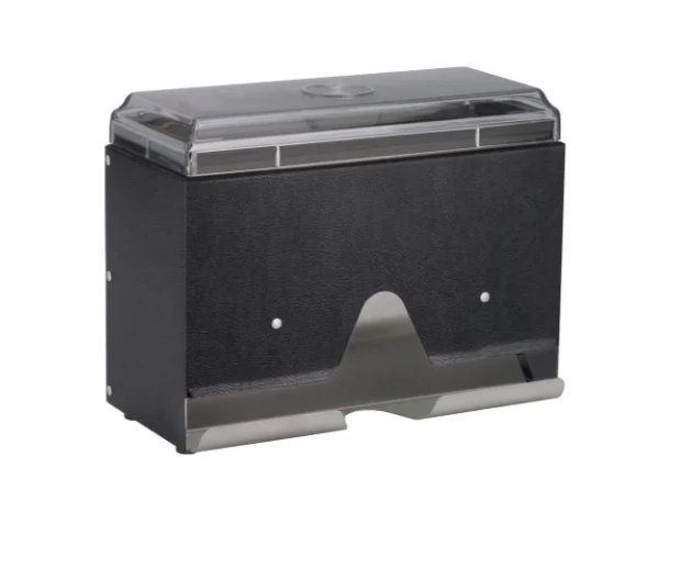 Vollrath 3815-06 Single Sided Straw Dispenser - 200 Capacity, Black