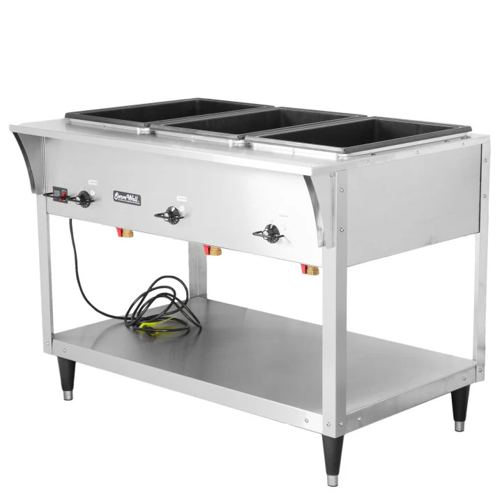 Vollrath 38203 ServeWell SL Electric 3-Well Hot Food Table 46" - Sealed Well - 120v, 1440W - Image 3