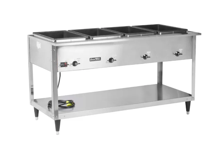 Vollrath 38214 60 11/16" Hot Food Table w/ (4) Wells & Undershelf, 120v