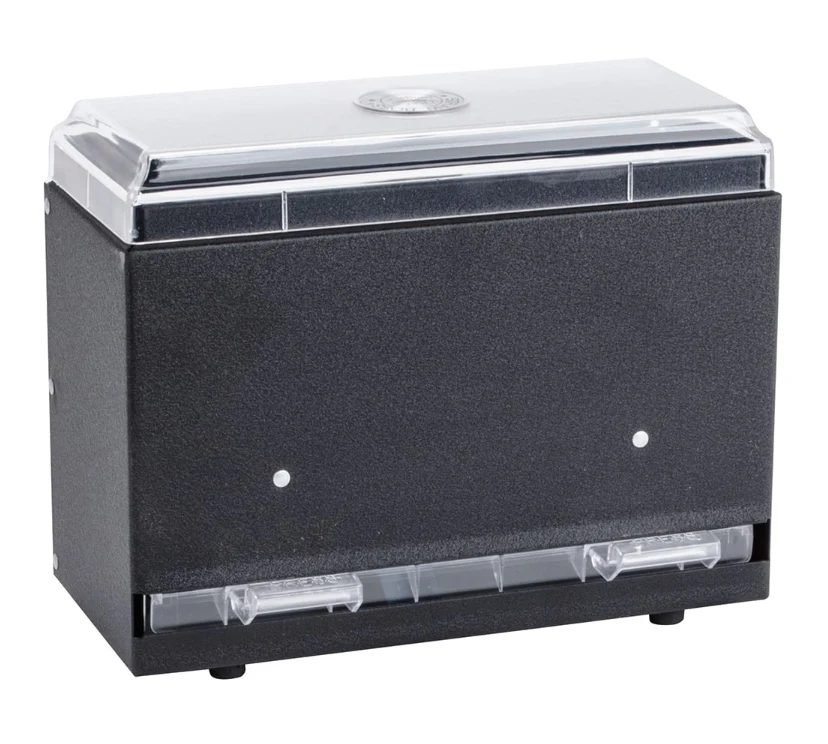 Vollrath 3825-06 Single Sided Straw Dispenser - 250 Capacity, Black