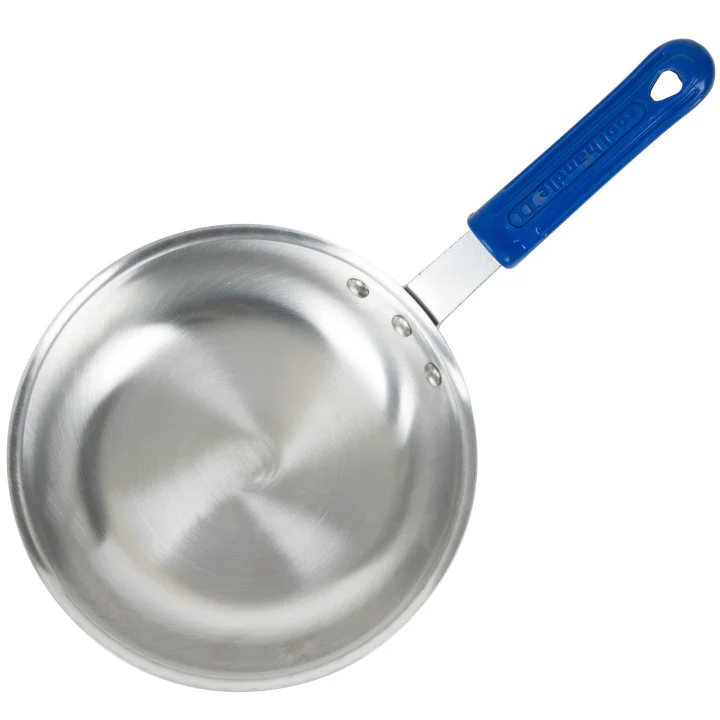 Vollrath 4008 Wear-Ever Aluminum Fry Pan with Blue Cool Handle 8" - Image 4