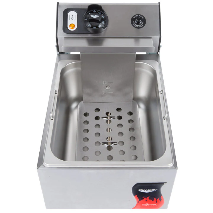 Vollrath 40705 Cayenne Standard-Duty Countertop Deep Electric Fryer 10 lb. - 120v - Image 3