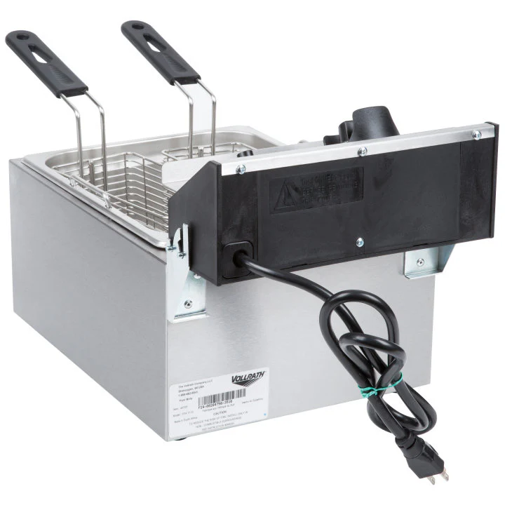 Vollrath 40705 Cayenne Standard-Duty Countertop Deep Electric Fryer 10 lb. - 120v - Image 4