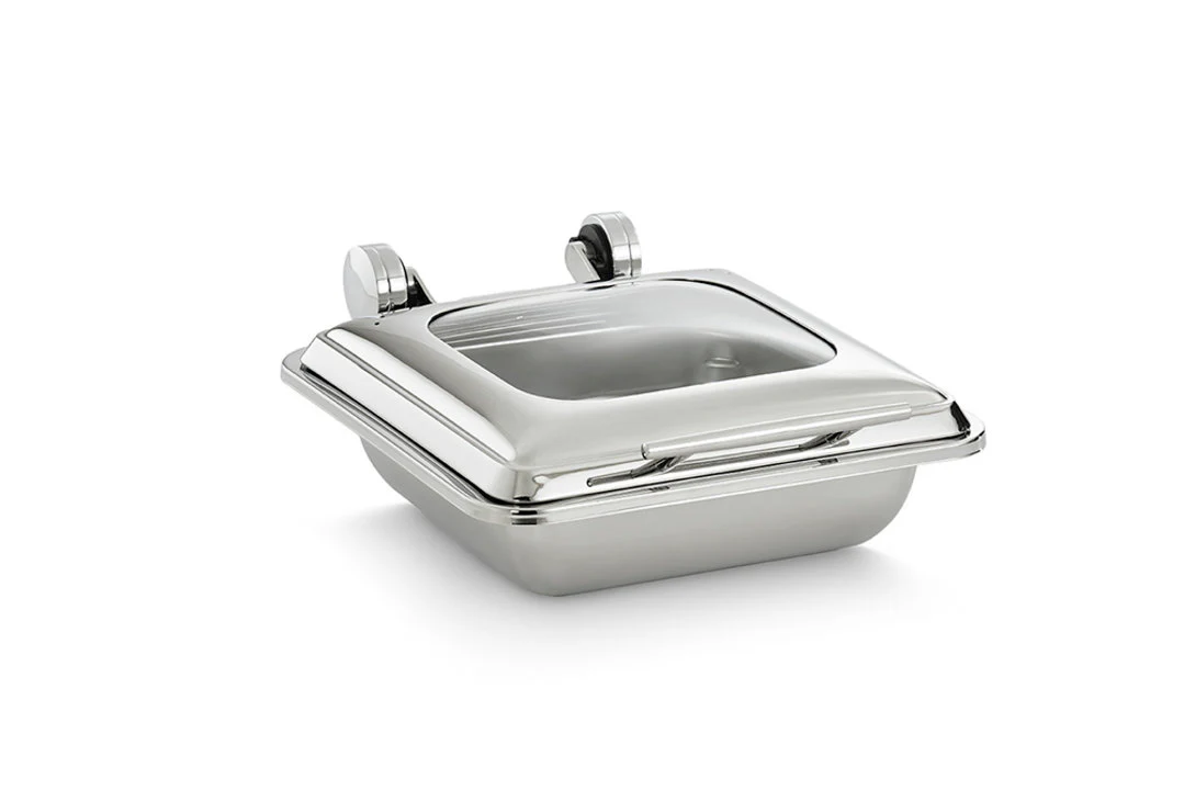 Vollrath 4644020 Mirage 2/3 Size Induction Chafer with Glass Lid and Food Pan 5.6 qt. - Image 5