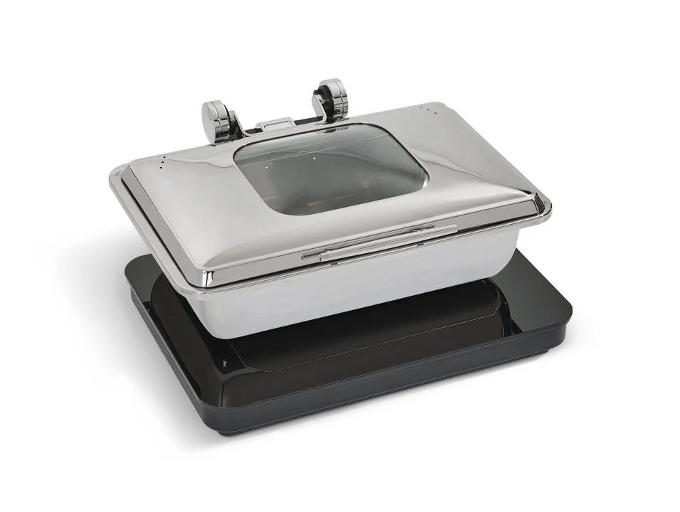 Vollrath 4644070 Full Size Non-Slip Silicone Mat for Mirage Induction Buffet Warmers & Chafers 16" x 8" - Black - Image 3