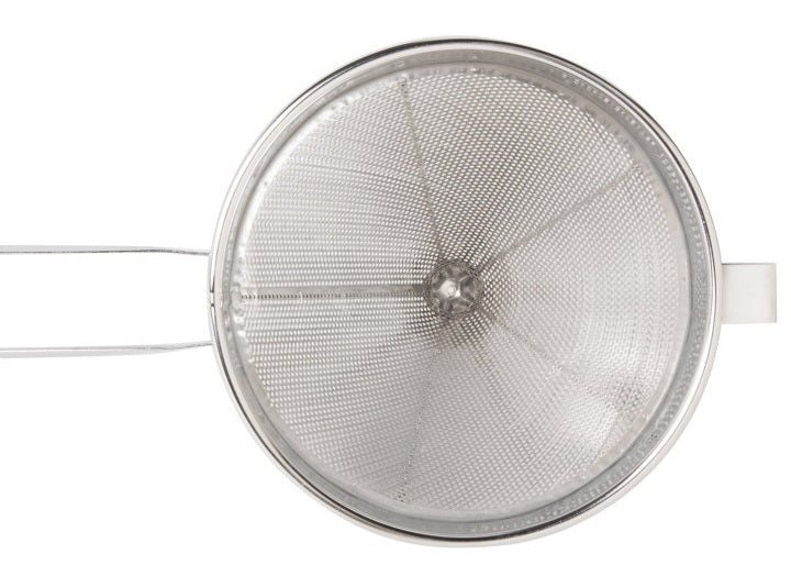 Vollrath 47166 Stainless Steel Fine Mesh China Cap Strainer with 8" dia. X 8" Deep Bowl and 10" Welded Loop Handle - 6/Case - Image 2