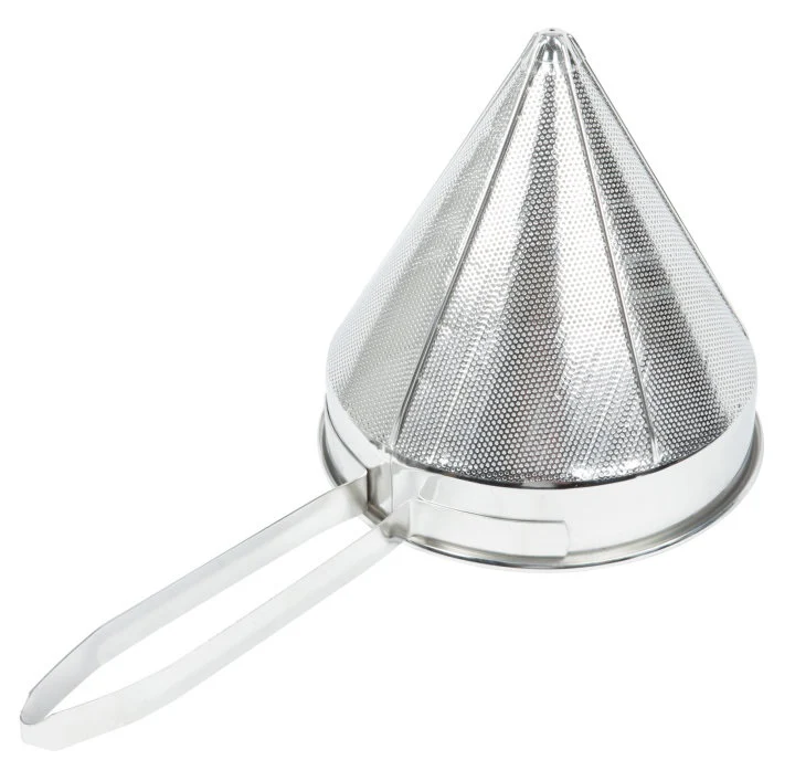 Vollrath 47167 Stainless Steel Fine Mesh China Cap Strainer with 9-3/4" dia. X 10" Deep Bowl and 10-1/4" Loop Handle - 6/Case - Image 3