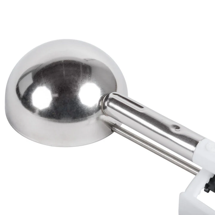 Vollrath 47370 Jacob's Pride Extended Length Disher with White Squeeze Handle 4.7 oz. - Size 6 - 12/Case - Image 5