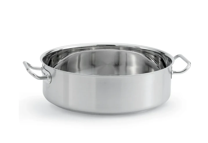 Vollrath 47760 12 qt Intrigue Stainless Steel Brazier/Casserole - Induction Ready