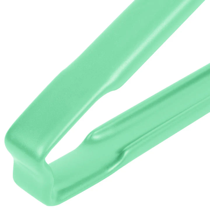Vollrath 4780970 Jacob's Pride 1-Piece Stainless Steel Scalloped Utility Tongs with Color-Coded Kool-Touch Handle 9-1/2" - Green - Image 5