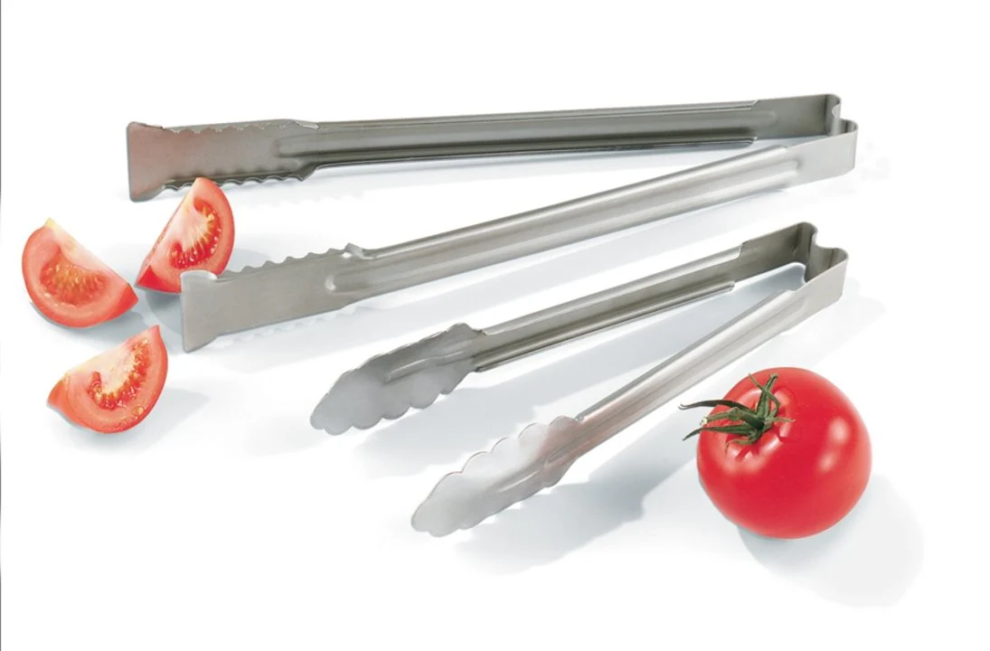 Vollrath 4781610 1-Piece Heavy-Duty Stainless Steel Utility Tongs with Ergonomic Handle 16"
