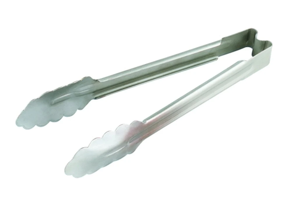 Vollrath 4781610 1-Piece Heavy-Duty Stainless Steel Utility Tongs with Ergonomic Handle 16" - Image 2