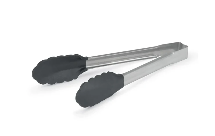 Vollrath 4781612 16"L Stainless Steel Utility Tongs - Black - 12ea/Case