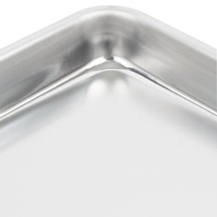 Vollrath 5220 Wear-Ever Heavy Duty 1/4 Size 16 Gauge Aluminum Bun / Sheet Pan 9-1/2" x 13" - Image 5
