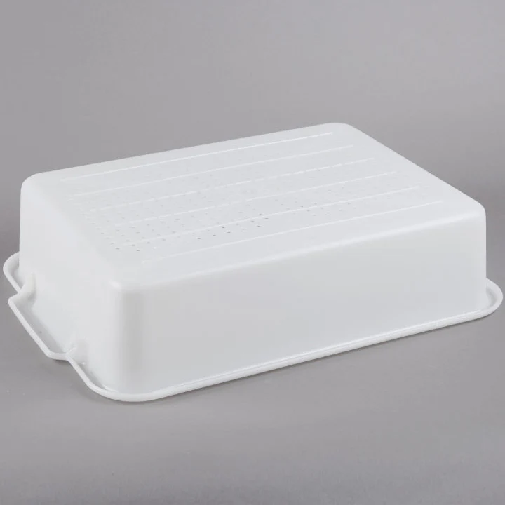 Vollrath 52616 Perforated Sanitary Drain Box 20" x 15" x 5" - Natural - Image 3