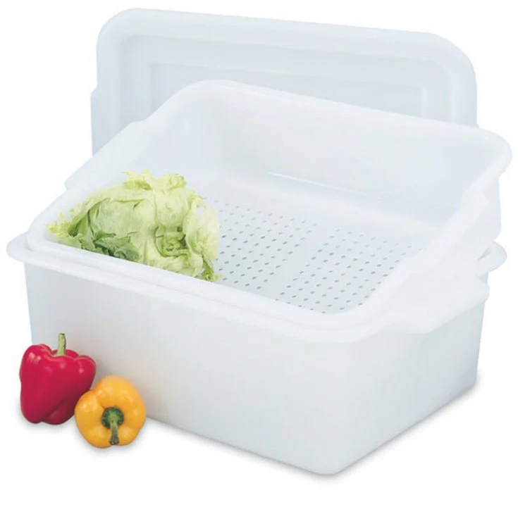 Vollrath 52616 Perforated Sanitary Drain Box 20" x 15" x 5" - Natural - Image 5