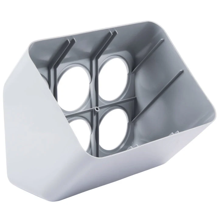 Vollrath 52644 Gray Plastic Silv-A-Tainer Cutlery Dispenser - Holds 6 Cylinders - Image 5