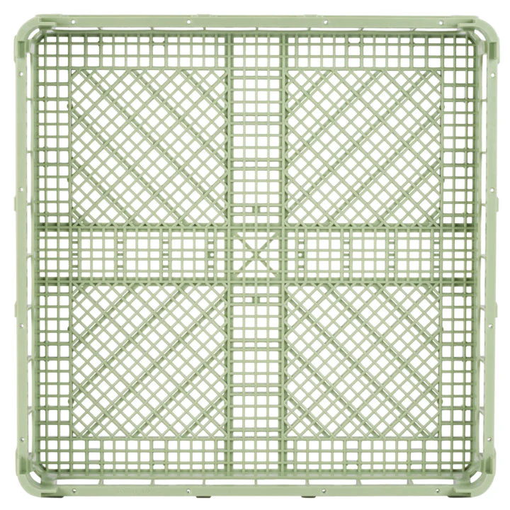 Vollrath 5267110 Signature Full Size Open Flatware Rack 19-3/4" sq. - LIght Green - Image 3