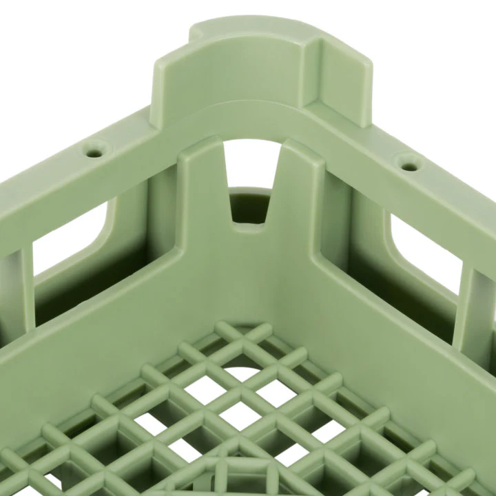 Vollrath 5267110 Signature Full Size Open Flatware Rack 19-3/4" sq. - LIght Green - Image 5