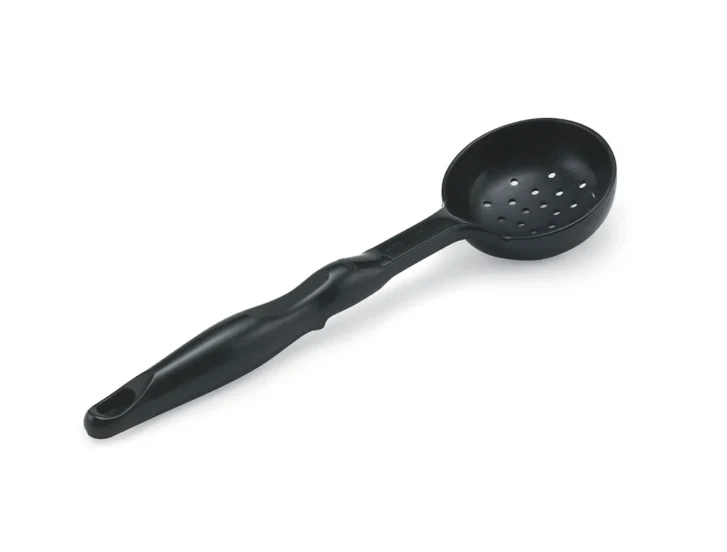 Vollrath 5284020 6 oz Round Perforated Spoodle - Black - 12ea/Case