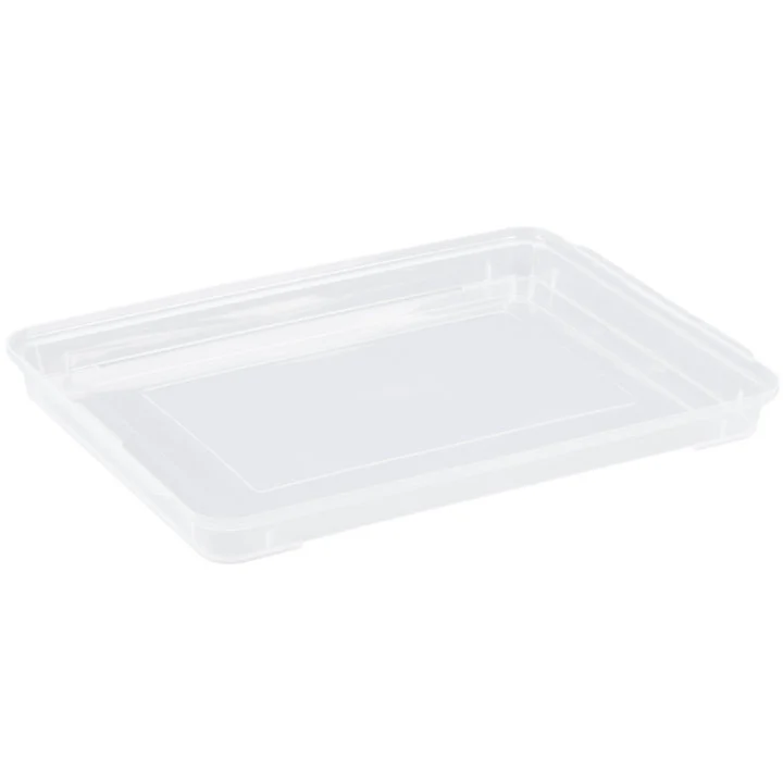 Vollrath 5303CV Plastic See-Thru Snap-On Half Size Bun / Sheet Pan Cover 13" x 18" - Image 3