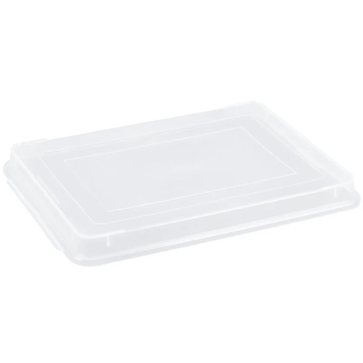 Vollrath 5303CV Plastic See-Thru Snap-On Half Size Bun / Sheet Pan Cover 13" x 18" - Image 5