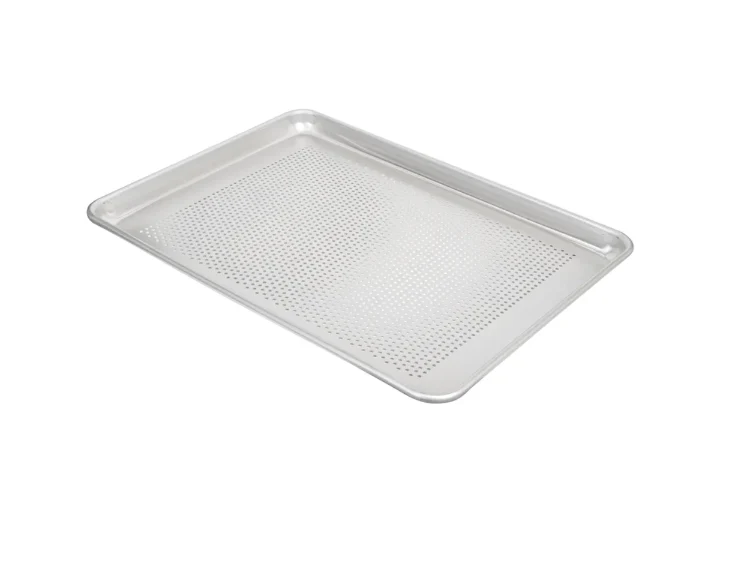 Vollrath 5303P 1/2 Half Size Bun / Sheet Pan - 18" x 13" x 1", 18 gauge Aluminum, Perforated, Natural Finish 12/Case