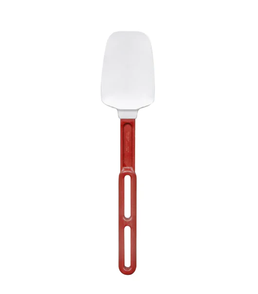Vollrath 58123 13 1/2" SoftSpoon - Red Poly Handle, White - 6ea/Case