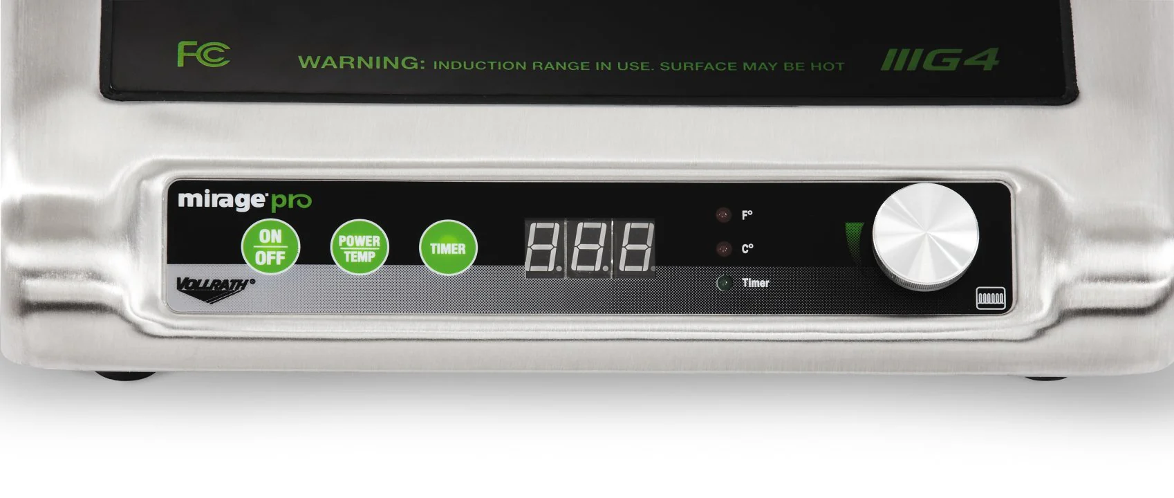 Vollrath 59500P Mirage Pro Ultra-Low Profile Portable Countertop Induction Range / Cooktop with (1) Burner - 120v, 1800W - Image 3