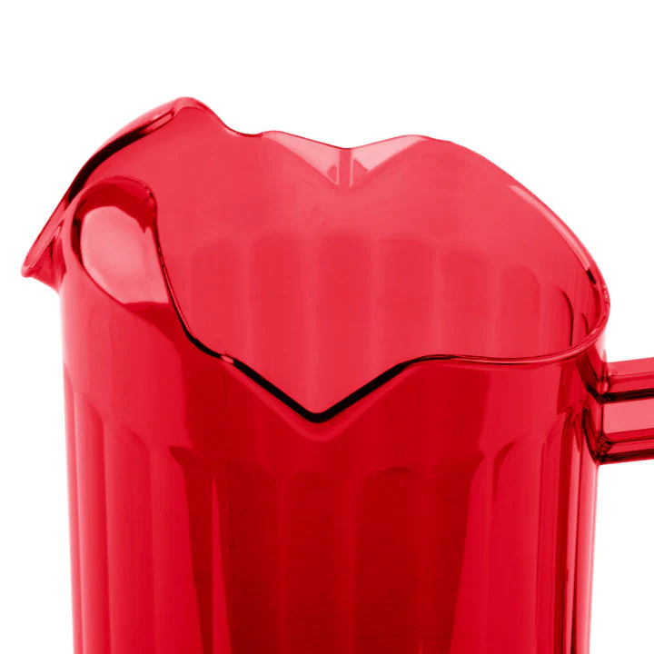 Vollrath 6010-22 Tuffex I Deluxe Three-Lipped Pitcher 60 oz - Red Ruby - Image 2